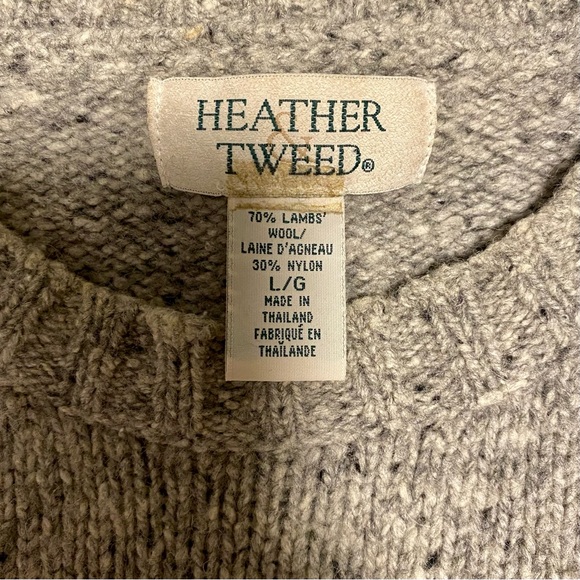 Heather Tweed Wool Sweater - Picture 3 of 3